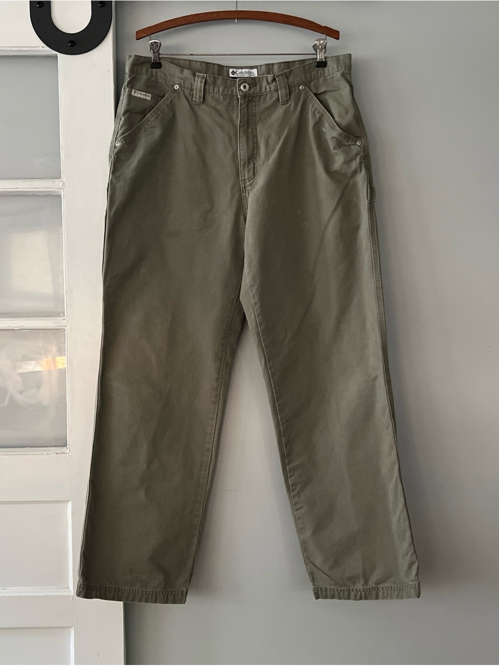 Columbia Pants Men’s 36x32 Canvas Outdoor Active Workwear Straight Side Pocket